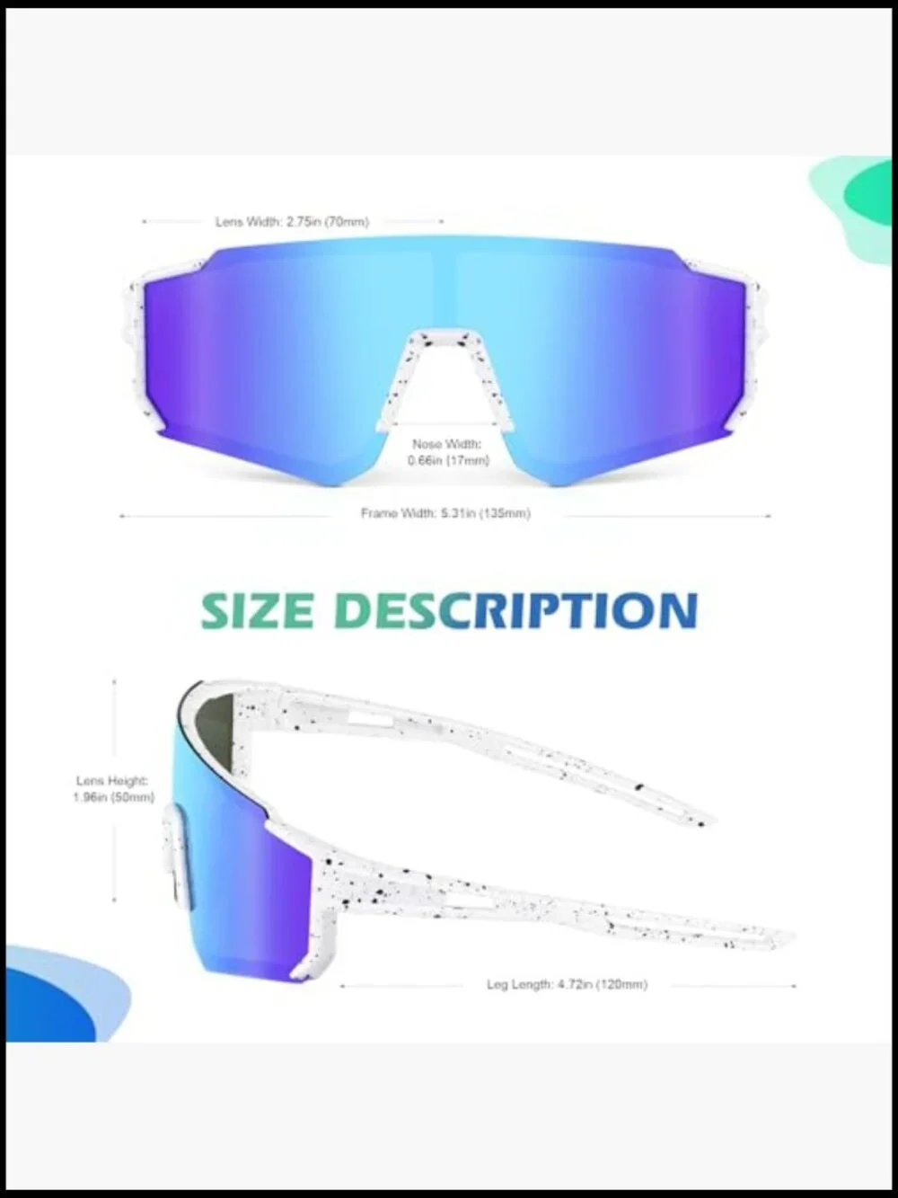 Polarized Sports Sunglasses for Kids Ages 3-12, Impact-Resistant Lenses